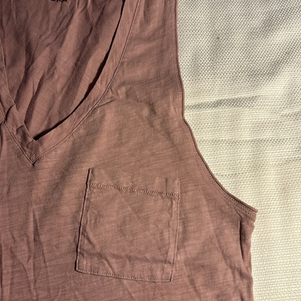 Madewell Tank Tops in Rust, Mauve, and Striped Red - Picture 4 of 14